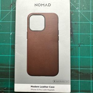 Nomad Leather Case in Brown for iPhone 13 Pro